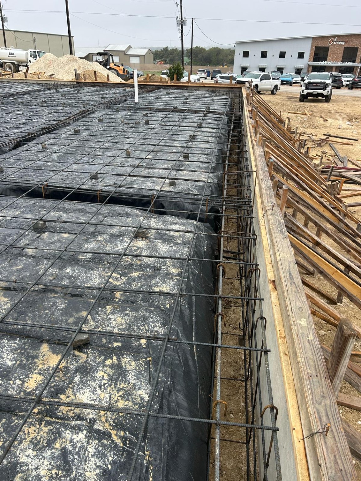 Rebar installation and foundation reinforcement project by Gaston Hernandez Construction in San Antonio, Texas