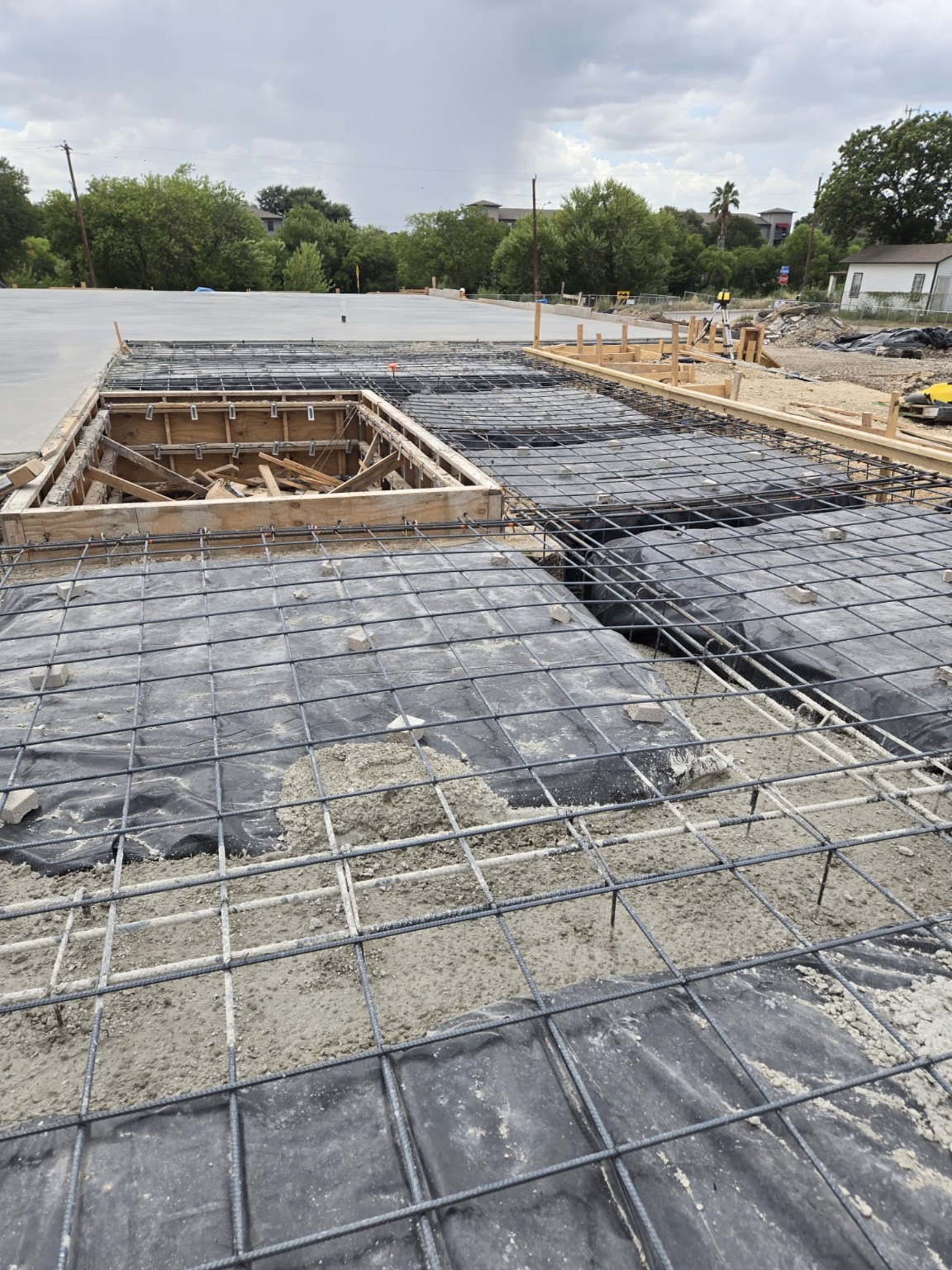 Rebar installation and foundation reinforcement project by Gaston Hernandez Construction in San Antonio, Texas